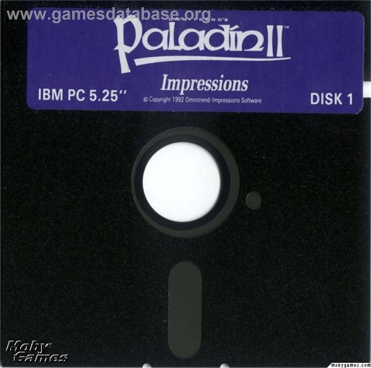 Paladin 2 - Microsoft DOS - Artwork - Disc
